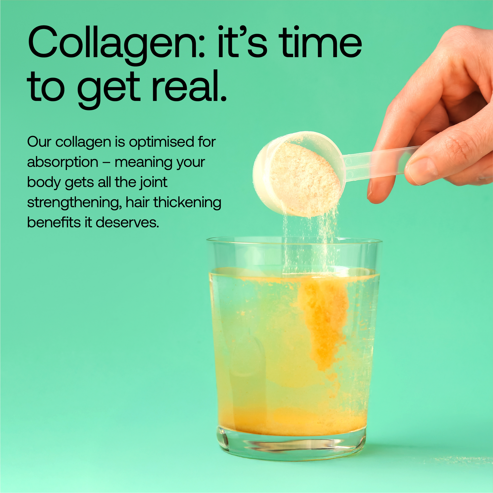 Collagen powder dissolution