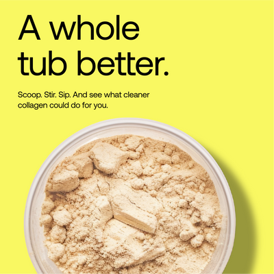 Clean collagen peptides powder